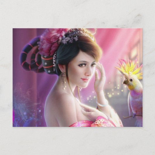 Fantasy Beauty 01 Postkarte (Vorderseite)