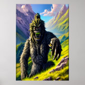 Fantasy-Biest im Wald | AI Art Poster (Vorne)