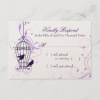 Fantasy Bird Cage mit Wirbel Eggplant UAWG