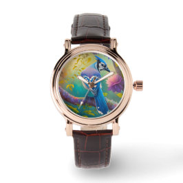 Fantasy Birds Blue Jay Armbanduhr