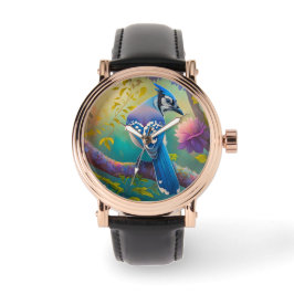 Fantasy Birds Blue Jay Armbanduhr