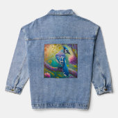 Fantasy Birds Blue Jay Jeansjacke (Rückseite)