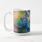 Fantasy Birds Blue Jay Kaffeetasse (Links)