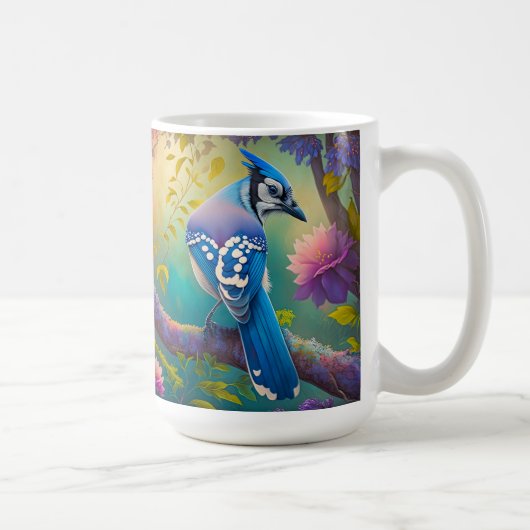 Fantasy Birds Blue Jay Kaffeetasse (Rechts)