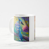 Fantasy Birds Blue Jay Kaffeetasse (Vorderseite Links)