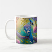 Fantasy Birds Blue Jay Kaffeetasse (Links)