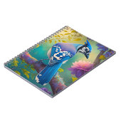 Fantasy Birds Blue Jay Notizblock (Linke Seite)