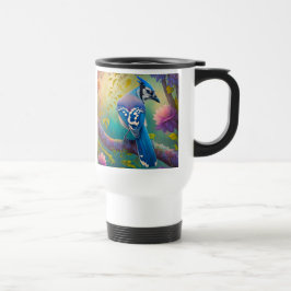 Fantasy Birds Blue Jay Reisebecher