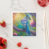 Fantasy Birds Blue Jay Serviette (Beispiel)