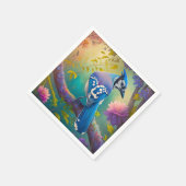 Fantasy Birds Blue Jay Serviette (Ecke)