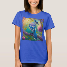 Fantasy Birds Blue Jay T-Shirt