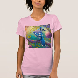 Fantasy Birds Blue Jay T-Shirt