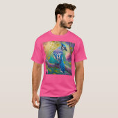 Fantasy Birds Blue Jay T-Shirt (Vorne ganz)