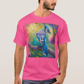 Fantasy Birds Blue Jay T-Shirt (Vorderseite)