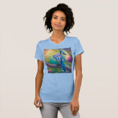 Fantasy Birds Blue Jay T-Shirt (Vorne ganz)