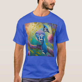 Fantasy Birds Blue Jay T-Shirt