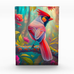 Fantasy Birds Männlicher Kardinal Fotoblock