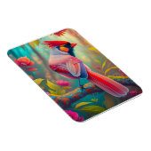 Fantasy Birds Männlicher Kardinal Magnet (Rechte Seite)