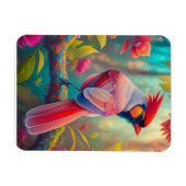 Fantasy Birds Männlicher Kardinal Magnet (Horizontal)