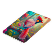 Fantasy Birds Männlicher Kardinal Magnet (Linke Seite)