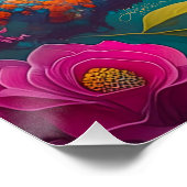 Fantasy Birds Männlicher Kardinal Poster (Ecke)