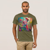 Fantasy Birds Männlicher Kardinal T-Shirt (Vorne ganz)