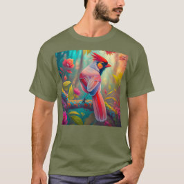 Fantasy Birds Männlicher Kardinal T-Shirt