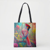 Fantasy Birds Männlicher Kardinal Tasche (Vorderseite)