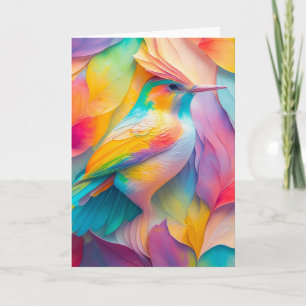 Fantasy Birds Silk Bird Karte