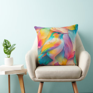 Fantasy Birds Silk Bird Kissen