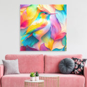 Fantasy Birds Silk Bird Leinwanddruck (Insitu (Wohnzimmer))