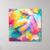 Fantasy Birds Silk Bird Leinwanddruck (Vorderseite)