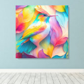 Fantasy Birds Silk Bird Leinwanddruck (Insitu (Holzboden))