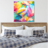 Fantasy Birds Silk Bird Leinwanddruck (Insitu (Schlafzimmer))