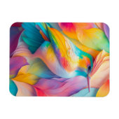 Fantasy Birds Silk Bird Magnet (Horizontal)
