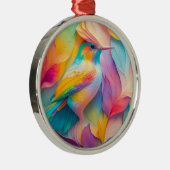 Fantasy Birds Silk Bird Ornament Aus Metall (Rechts)