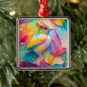 Fantasy Birds Silk Bird Ornament Aus Metall