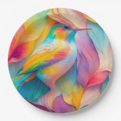 Fantasy Birds Silk Bird Pappteller (Vorderseite)