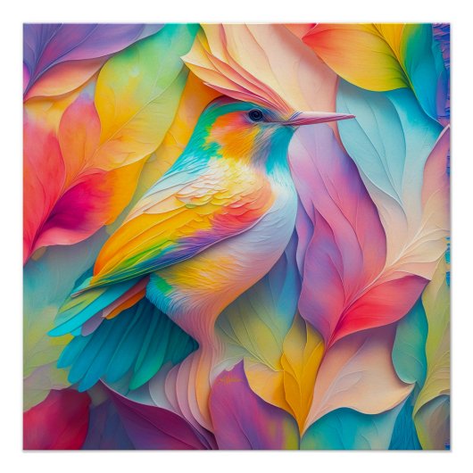 Fantasy Birds Silk Bird Poster (Vorderseite)