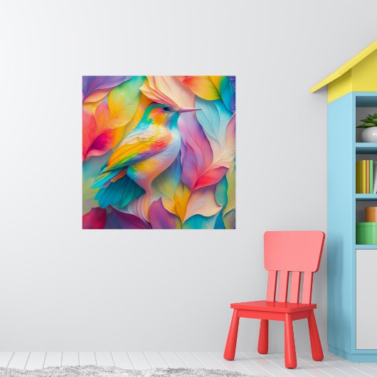 Fantasy Birds Silk Bird Poster (Kinderzimmer 1)