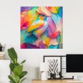 Fantasy Birds Silk Bird Poster (Heimbüro)