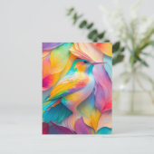 Fantasy Birds Silk Bird Postkarte (Stehend Vorderseite)