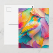Fantasy Birds Silk Bird Postkarte (Vorne/Hinten)