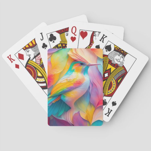Fantasy Birds Silk Bird Spielkarten (Rückseite)