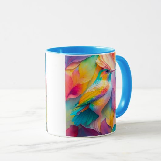 Fantasy Birds Silk Bird Tasse (VorderseiteRechts)