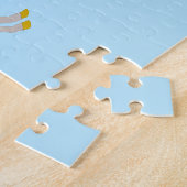 Fantasy Birthday Unicorn Regenbogen und Wolken Puzzle (Seite)