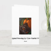 FANTASY BLACK CAT - HALLOWEWEWEEN Karte (Rückseite)