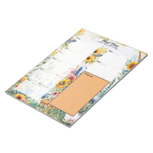 Fantasy Blank 7 Day Meetingplaner Notizblock (angewinkelt)