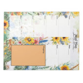 Fantasy Blank 7 Day Meetingplaner Notizblock (Vorderseite)