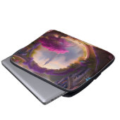 Fantasy Bläserhof Rosa Baum Laptopschutzhülle (Vorne Knopf)